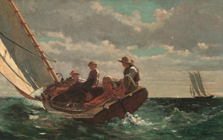 Winslow Homer Breezing up (mk09) oil painting picture